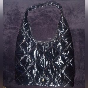 House of Harlow 1960 Nicole Richie 2-in-1 Puffer Bag Set Black Quilted Luxury ♋